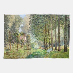 Linge De Cuisine Alfred Sisley - Repos au bord du ruisseau