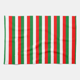 Linge De Cuisine algérie Liban Oman Italie drapeau bandes rouge bla