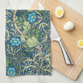 Linge De Cuisine Algues, William Morris (Quart Plié)