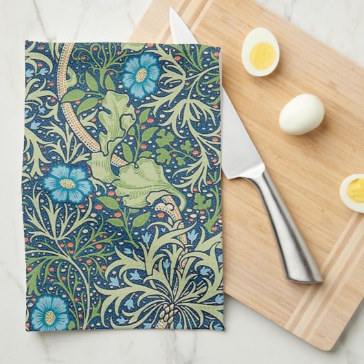 Linge De Cuisine Algues, William Morris (Quart Plié)