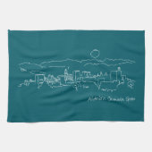 Linge De Cuisine Alhambra coucher de soleil (Horizontal)