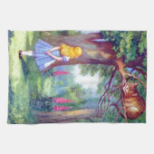 Linge De Cuisine Alice et le chat de Cheshire (Horizontal)