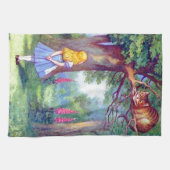 Linge De Cuisine Alice et le chat de Cheshire polychrome (Horizontal)