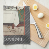 LINGE DE CUISINE ALICE IN WONDERLAND, LEWIS CARROLL CLASSIQUE NOVEA (Quart Plié)