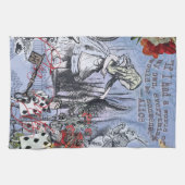 Linge De Cuisine Alice nonsense rideau merveilleux - Bleu (Horizontal)