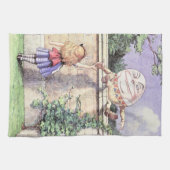 Linge De Cuisine Alice rencontre Humpty Dumpty (Horizontal)