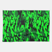 Linge De Cuisine Alien Green Camo (Horizontal)