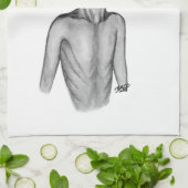 Linge De Cuisine Alien gris (Plié)