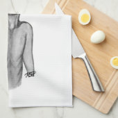 Linge De Cuisine Alien gris (Quart Plié)