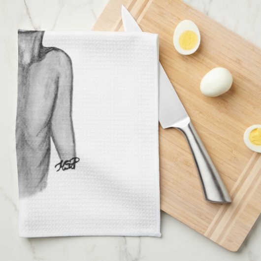 Linge De Cuisine Alien gris (Quart Plié)