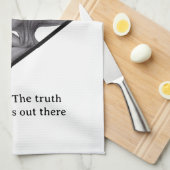 Linge De Cuisine Alien gris, la vérité est là (Quart Plié)