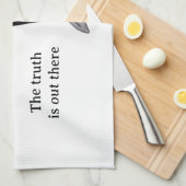 Linge De Cuisine Alien gris, la vérité est là (Quart Plié)