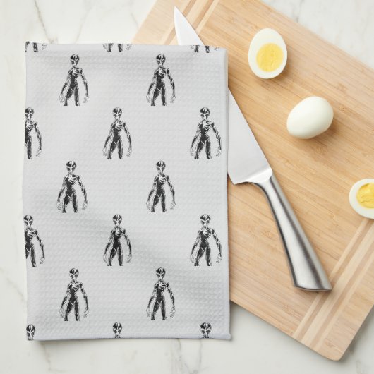 Linge De Cuisine Alien UFO Thunder_Cove (Quart Plié)