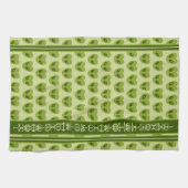Linge De Cuisine Alien vert mignon en forme de coeur Votre nom dans (Horizontal)