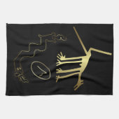 Linge De Cuisine Aliens anciens ou art tribal (Horizontal)