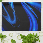 Linge De Cuisine Alimentation Abstraite La Baleine Bleue (Plié)