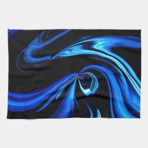 Linge De Cuisine Alimentation Abstraite La Baleine Bleue