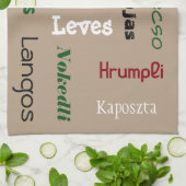 Linge De Cuisine Aliments hongrois (Plié)