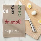 Linge De Cuisine Aliments hongrois (Quart Plié)