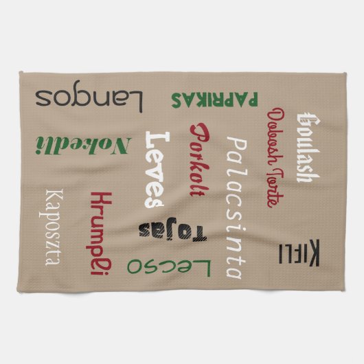 Linge De Cuisine Aliments hongrois (Horizontal)