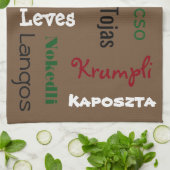 Linge De Cuisine Aliments hongrois Brown (Plié)
