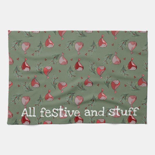 Linge De Cuisine All Festive and Stuff - Festive Kitchen Towel (Horizontal)