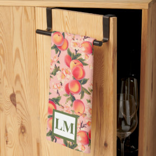 Linge De Cuisine Allaitement Monogramme Peachy, Peach Thématique