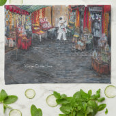 Linge De Cuisine Allée Italie de Noël (Plié)