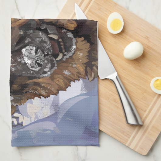 Linge De Cuisine Allemand Shepard Recherche et Secourt dans la neig (Quart Plié)