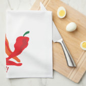 Linge De Cuisine Allez rouge ! ! ! Poivrons chiliens (Quart Plié)