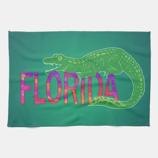 Linge De Cuisine Alligator de Floride (Horizontal)