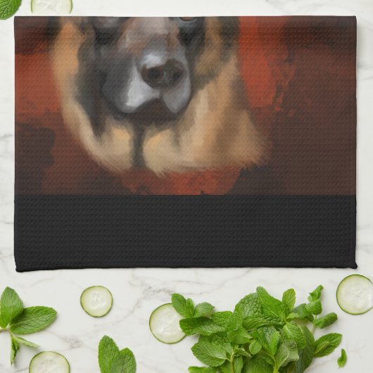 LINGE DE CUISINE ALMAN SHEPHERD (Plié)