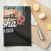Linge De Cuisine Aloha Hawaï 2026 (Quart Plié)