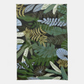 Linge De Cuisine Aloha motif vert exotique tropical de jungle (Vertical)