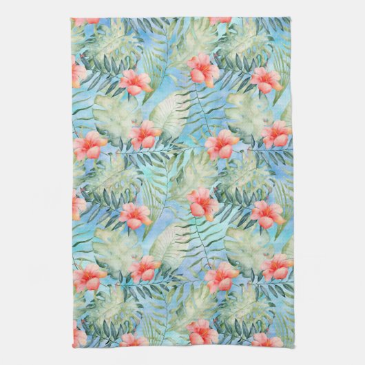 Linge De Cuisine Aloha tropical Hibiscus Floral (Vertical)