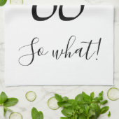 Linge De Cuisine Alors quelle drôle d'aquarelle Floral 60e annivers (Plié)