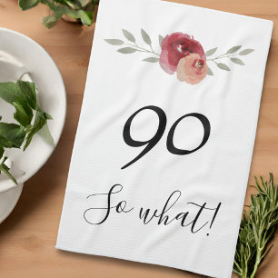 Linge De Cuisine Alors quelle drôle d'aquarelle Floral 90ème annive