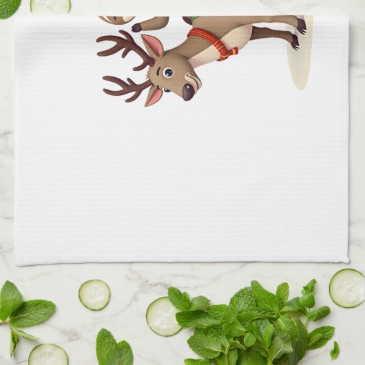 Linge De Cuisine Alpaca Sloth Christmas (1) (Plié)