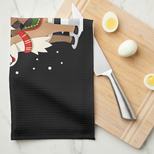 Linge De Cuisine Alpaca Sloth Christmas (2) (Quart Plié)