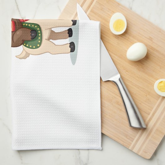 Linge De Cuisine Alpaca Sloth Christmas (2) (Quart Plié)