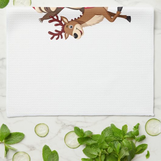 Linge De Cuisine Alpaca Sloth Christmas (4) (Plié)