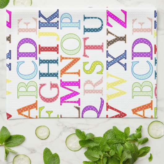 Linge De Cuisine Alphabet (Plié)