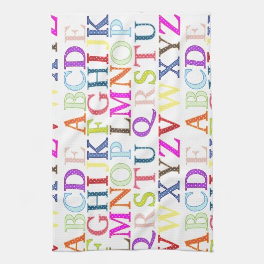 Linge De Cuisine Alphabet (Vertical)