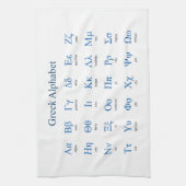 Linge De Cuisine Alphabet grec (Vertical)