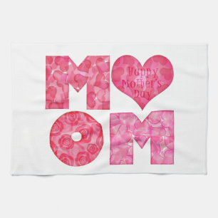 Linge De Cuisine Alphabet heureux de maman du jour de mère