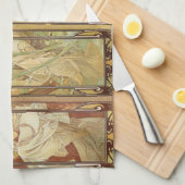 Linge De Cuisine Alphonse Mucha - Art Nouveau Master (Quart Plié)