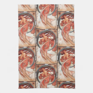 Linge De Cuisine Alphonse Mucha Dance 1898 Art Nouveau Vintage