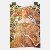 Linge De Cuisine Alphonse Mucha Dreaming (Vertical)