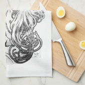 Linge De Cuisine Alphonse Mucha JOB ISOGS (Quart Plié)