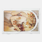 Linge De Cuisine Alphonse Mucha Lady Au Fruit (Horizontal)